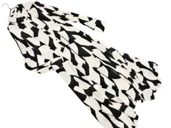 ZARA ザラ 総柄 Aライン ワンピース sizeS/白ｘ黒 ■◇ レディース