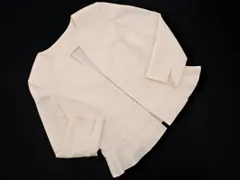 NATURAL BEAUTY ナチュラルビューティー ノーカラー ジャケット size38/白 ■◇ レディース