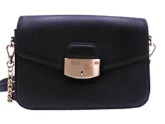 Samantha Thavasa サマンサタバサ フェイクレザー ロゴ ポシェット ショルダー バッグ 黒 ■■ レディース