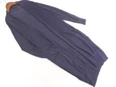 23区 リネン100% ロング カーディガン size38/紺 ■◇ レディース