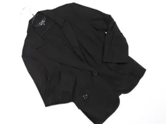 COUP DE CHANCE クードシャンス スウエット テーラード ジャケット size38/黒 ■◇ レディース
