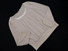 B554/美品 23SS 23区 襟デザインニット ブラウス プルオーバー 40 