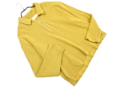 International Gallery BEAMS インターナショナルギャラリービームス ハーフジップ ニット プルオーバー カットソー sizeS/黄 ■◇ メンズ