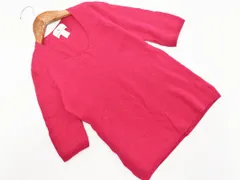 KUMIKYOKU 組曲 ウール混 五分袖 ニット セーター size2/ピンク ■◇ レディース