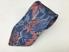 ネクタイ SELECTED CRAVAT 松坂屋 シルク100% ブルー系 総柄 現状品 2602LR099