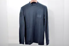 中古 メンズ カッパゴルフ KAPPA GOLF 長袖シャツ M 紺 ネイビ ハイネック ストレッチ 微起毛