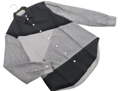 SHIPS JET BLUE シップスジェットブルー 切替 シャツ sizeS/黒 ■◇ メンズのサムネイル