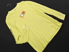 tommy jeans トミージーンズ ロゴプリント カットソー sizeL/イエロー ■◇ メンズ