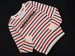 Samantha Thavasa サマンサタバサ UNDER25 ゴルフ ロゴ ボーダー ニット セーター sizeM/白 ■◇ レディースのサムネイル