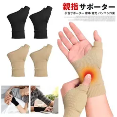リストガード 両手用 即購入OK 手首サポーター 家事 育児 パソコン作業 男女兼用 スポーツ 保護 サポーター 親指サポーター 手首 リストラップ 着圧　固定 付け根 母の日 support63