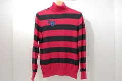 中古 レディース パーリーゲイツ PEARLY GATES セーター 0(S) ピンク×紺 長袖タートルネックニット ボーダー