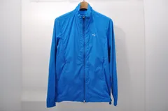 中古 メンズ キャロウェイ Callaway ブルゾン M 青 ブルー 長袖ハイネックプルオーバー 3WAY 銀色裏地