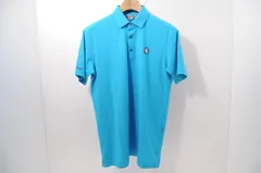 中古 メンズ ピン PING 半袖ポロシャツ XS (日本サイズM相当) 水色 シンプル