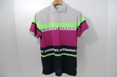 中古 メンズ ジャックバニー Jack Bunny!! 半袖ポロシャツ 4(M) 紺×紫×グレー