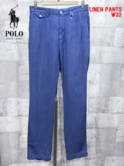 ポロラルフローレン 正規品 リネンパンツ 32/32 麻 ネイビー POLO RALPHLAURENのサムネイル
