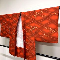 羽織 洗える着物 ポリエステル 鹿の子 流線 裂取り 氷割れ 着物 073tz 