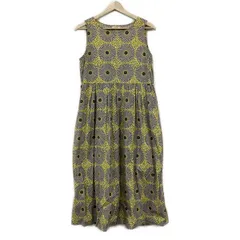 le glazik(ル グラジック) ワンピース サイズ36 S レディース美品  イエロー×グレー×マルチ