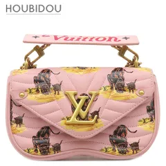 ルイヴィトン LOUIS VUITTON 2WAYバッグ ニューウェーブ チェーンバッグ PM カーフ ピンク ゴールド金具 ショルダー ハンドバッグ  NZ4148 【中古】