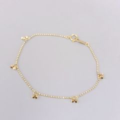ハローキティ18金ゴールドブレスレット18.5センチ - メルカリ