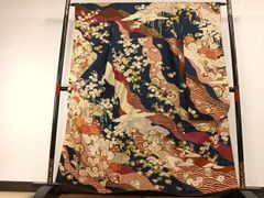 逸品 黒地 訪問着 松竹梅 宝尽くし文様 袷 - メルカリ