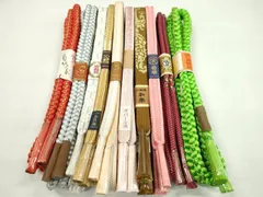 平和屋着物●和装小物　帯締め10本セット　高麗組　礼装用　丸組　金銀糸　逸品　未使用　CABF7265ju