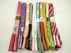 平和屋着物●和装小物　帯締め10本セット　高麗組　冠組　丸組　やまと誂製　さんび謹製　金銀糸　逸品　未使用　CABF7270ju