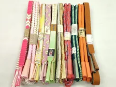 平和屋着物●和装小物　帯締め10本セット　高麗組　唐組　白鳳流　さんび謹製　金銀糸　逸品　未使用　CABF7289ju