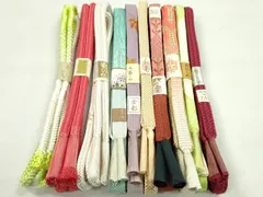 平和屋着物●和装小物　帯締め10本セット　高麗組　笹浪組　鴨川組　礼装用　金糸　逸品　未使用　CABF7292ju