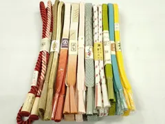 平和屋着物●和装小物　帯締め10本セット　高麗組　奈良組　御岳組　豊縄流　逸品　未使用　CABF7299ju