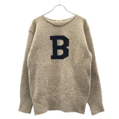 BONCOURA ボンクラ エルボーパッチニットセーター  ベージュ 38のサムネイル