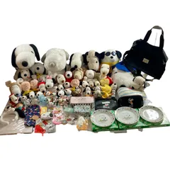 ★ SNOOPY スヌーピー グッズ まとめ商品 ぬいぐるみ ポーチ バッグ お皿 カチューシャ 靴下 等 ウッドストック チャーリー 現状品 6.45kg