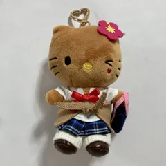 ★ 希少 Hello Kitty ハローキティ tinytiny 日焼け コギャル 平成JK ルーズソックス マスコット キーホルダー  全長約14cm 現状品