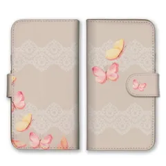 iPhone13Pro Max ケース 手帳型 アイフォン13 プロマックス スマホケース 携帯ケース 蝶々 ちょうちょ 蝶 昆虫 虫 かわいい おしゃれ ピンク カラー04