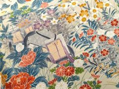 Chimi様専用 辻が花風型染め小紋 着物 多色花柄 身幅広め - メルカリ