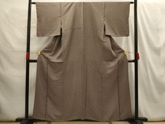 平和屋着物▽世界的人形師 辻村寿三郎 ジュサブロー 小紋 単衣 兎 舞桜