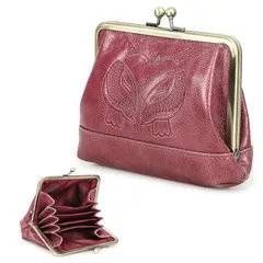 【新品】 Contact's serie がま口財布 牛本革 財布 レディース ギャルソンウォレット 牛革 長財布 緑 レシートと小銭 仕分け BOX型 コインスルー 大容量（Rose Tan）