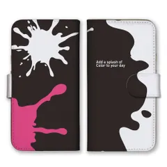 iPhone15Pro  ケース 手帳型 iPhone15 プロ スマホケース 携帯ケース インク ペイント ペンキ スプラッシュ パンク 落書き かっこいい おしゃれ カラー04