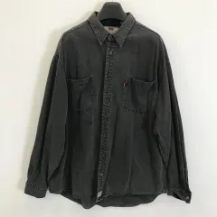 リーバイス 90s ブラックデニム ウェスタンデニムシャツ XXL