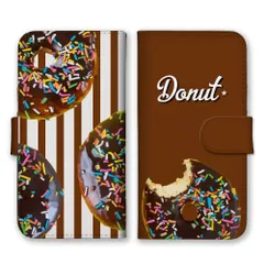iPhone 16e ケース 手帳型 アイフォン16e スマホケース 携帯ケース ドーナツ スイーツ お菓子 ポップ アメリカン ダイナー オシャレ おしゃれ ストライプ カラー05