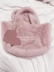 ジルスチュアート バイ ジルスチュアート スウィート 雑誌 付録 ファー トートバッグ ハート チャーム バッグ