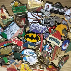 ピンバッジ 50個セット 留め具付き フランス雑貨 まとめ売り ピンズ ヴィンテージ ピンバッチ BC1-50-0408-5