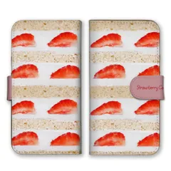 Xperia 10 V SO-52D SOG11 A302SO ケース 手帳型 エクスペリア10V スマホケース 携帯ケース ショートケーキ ケーキ イチゴ 苺 断面 スイーツ 可愛い かわいい オシャレ おしゃれ カラー02