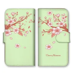 arrows 5G F-51A  ケース 手帳型 アローズ5G スマホケース 携帯ケース 桜 サクラ さくら チェリーブロッサム 春 ピンク かわいい イラスト カラー04