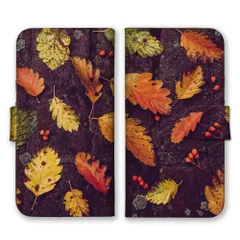iPhone 16 Pro ケース 手帳型 アイフォン16プロ スマホケース 携帯ケース 秋 あき 紅葉 もみじ イチョウ 紅葉狩り オータム 写真 オレンジ カラー03
