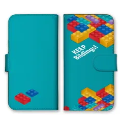 BASIO active2 SHG12 ケース 手帳型 ベイシオ アクティブ2 スマホケース 携帯ケース ブロック ブロック柄 カラフル おもしろ おしゃれ キープ おもちゃ たのしい カラー05