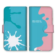 iPhone15 ケース 手帳型 iPhone 15 スマホケース 携帯ケース インク ペイント ペンキ スプラッシュ パンク 落書き かっこいい おしゃれ カラー02