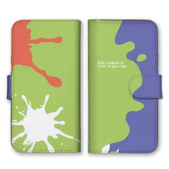 iPhone15 ケース 手帳型 iPhone 15 スマホケース 携帯ケース インク ペイント ペンキ スプラッシュ パンク 落書き かっこいい おしゃれ カラー03