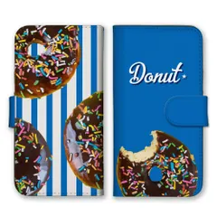 iPhone 16 ケース 手帳型 アイフォン16 スマホケース 携帯ケース ドーナツ スイーツ お菓子 ポップ アメリカン ダイナー オシャレ おしゃれ ストライプ カラー02