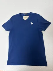 アバクロンビー メンズ Vネック 半袖 Tシャツ ネイビー