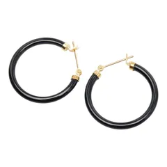 フープピアス ピアス K18YG イエローゴールド レディース【1-0264778】